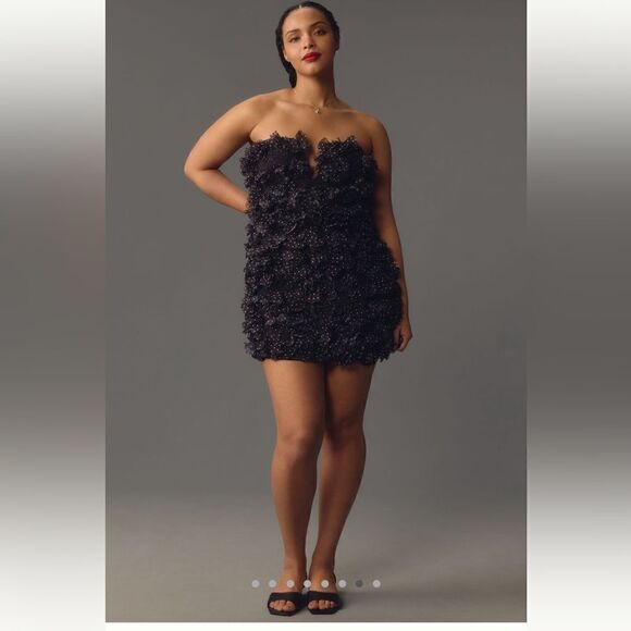 Maeve By Anthropologie 3D Polka Dot Dress Size 10 NWT - Picture 2 of 8